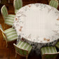 Cream Floral 2,3m Round Tablecloth
