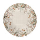 Cream Floral 2,3m Round Tablecloth