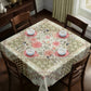 Cream Lace Pattern Square Tablecloth