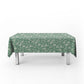 Cream Rose on Sage Green Rectangle Tablecloth