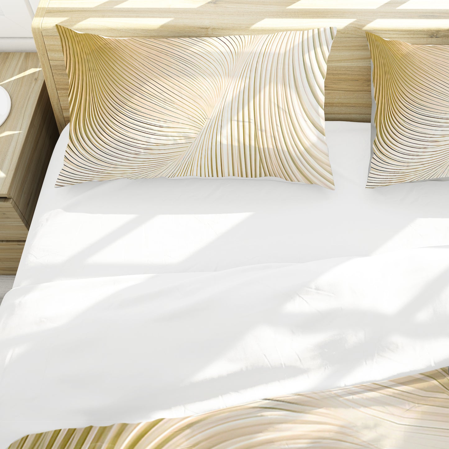 Cream Silk Duvet Cover Set