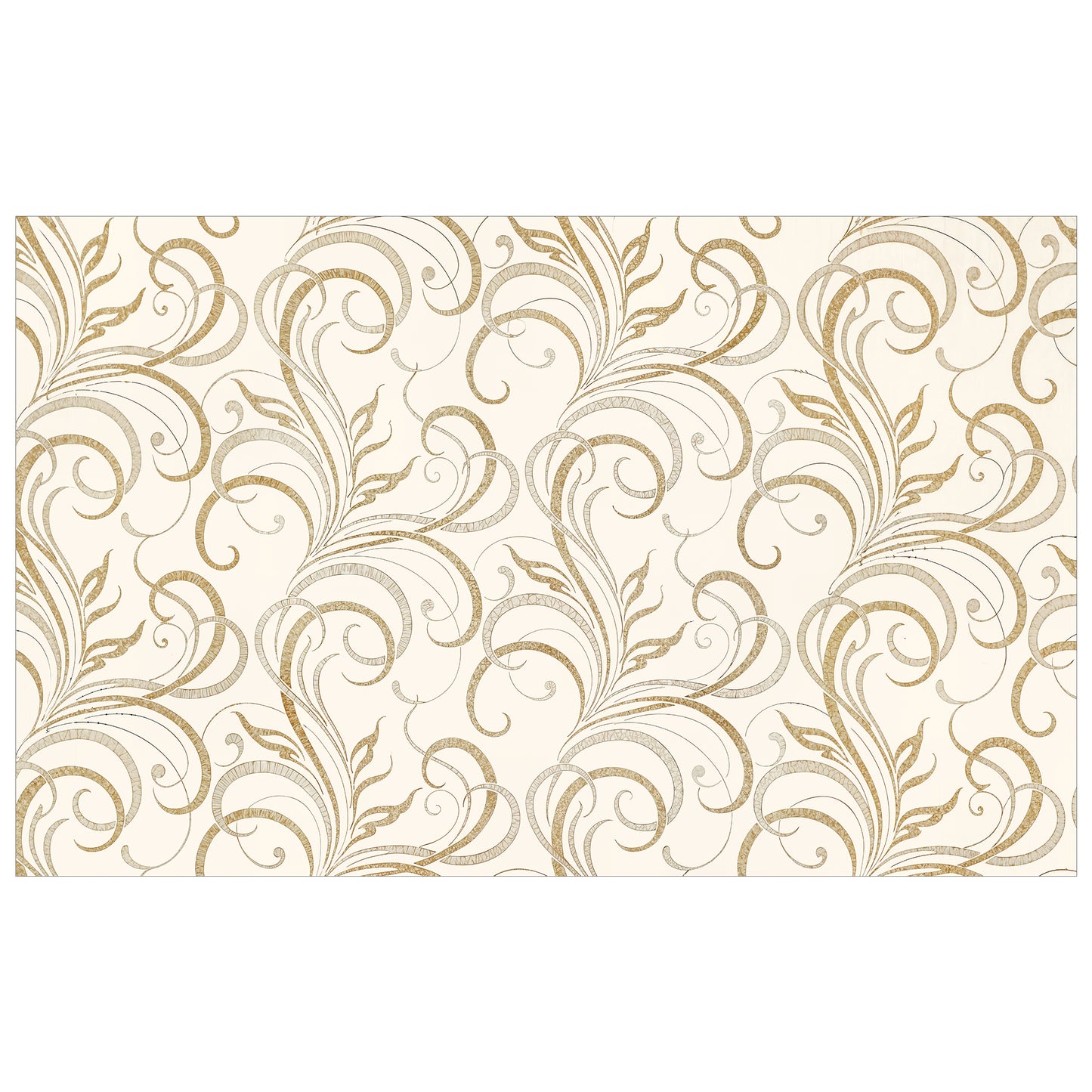 Cream Swirls Rectangle Tablecloth