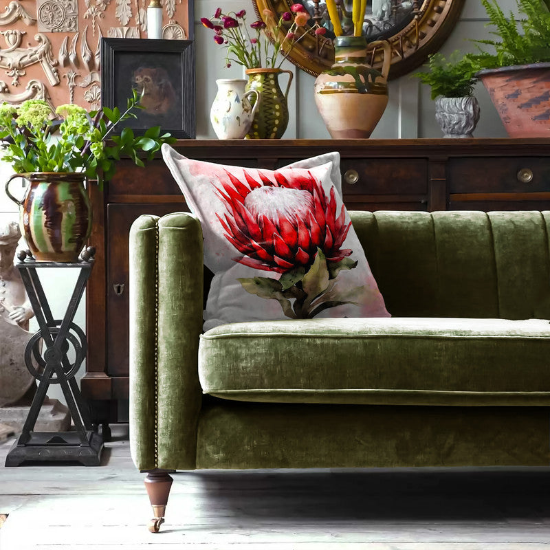 Crimson Protea Exclusive Range Cushions
