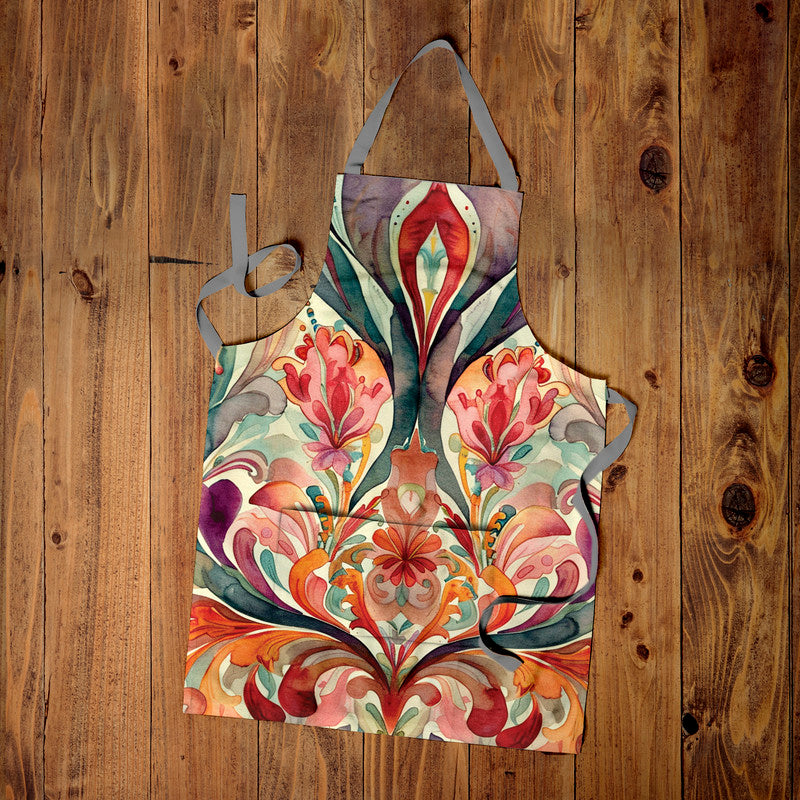 Crimson Touch Medium Length Apron