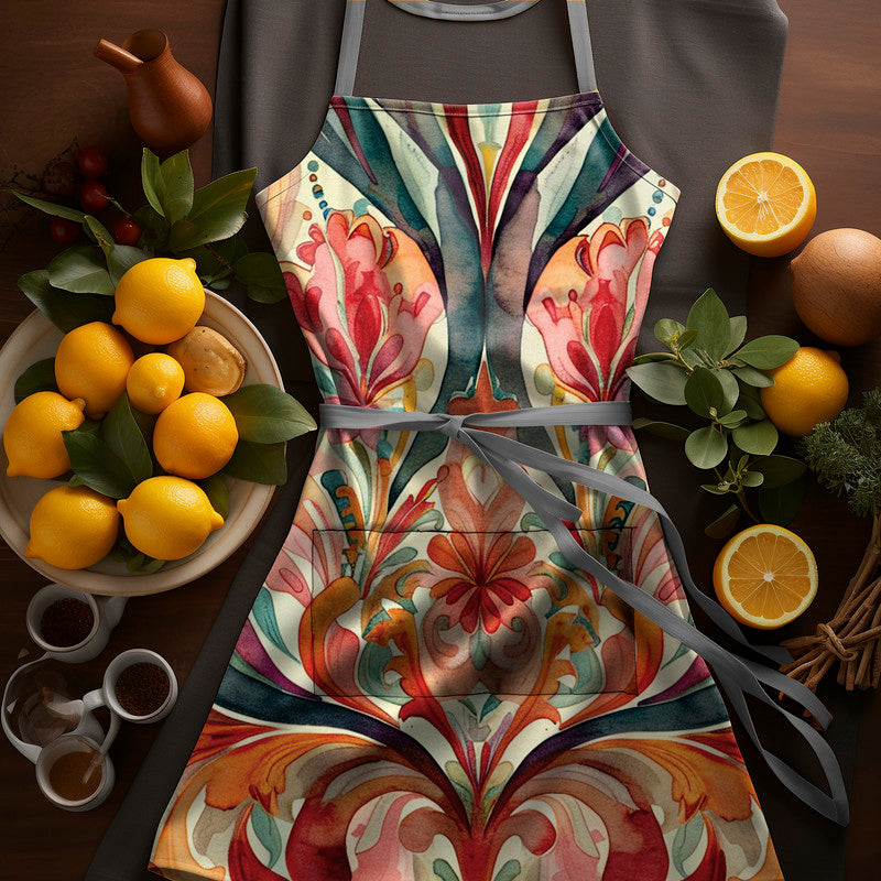 Crimson Touch Medium Length Apron