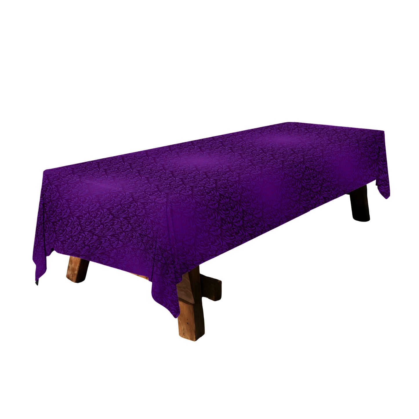 Crimson Baroque 3m Rectangle Tablecloth