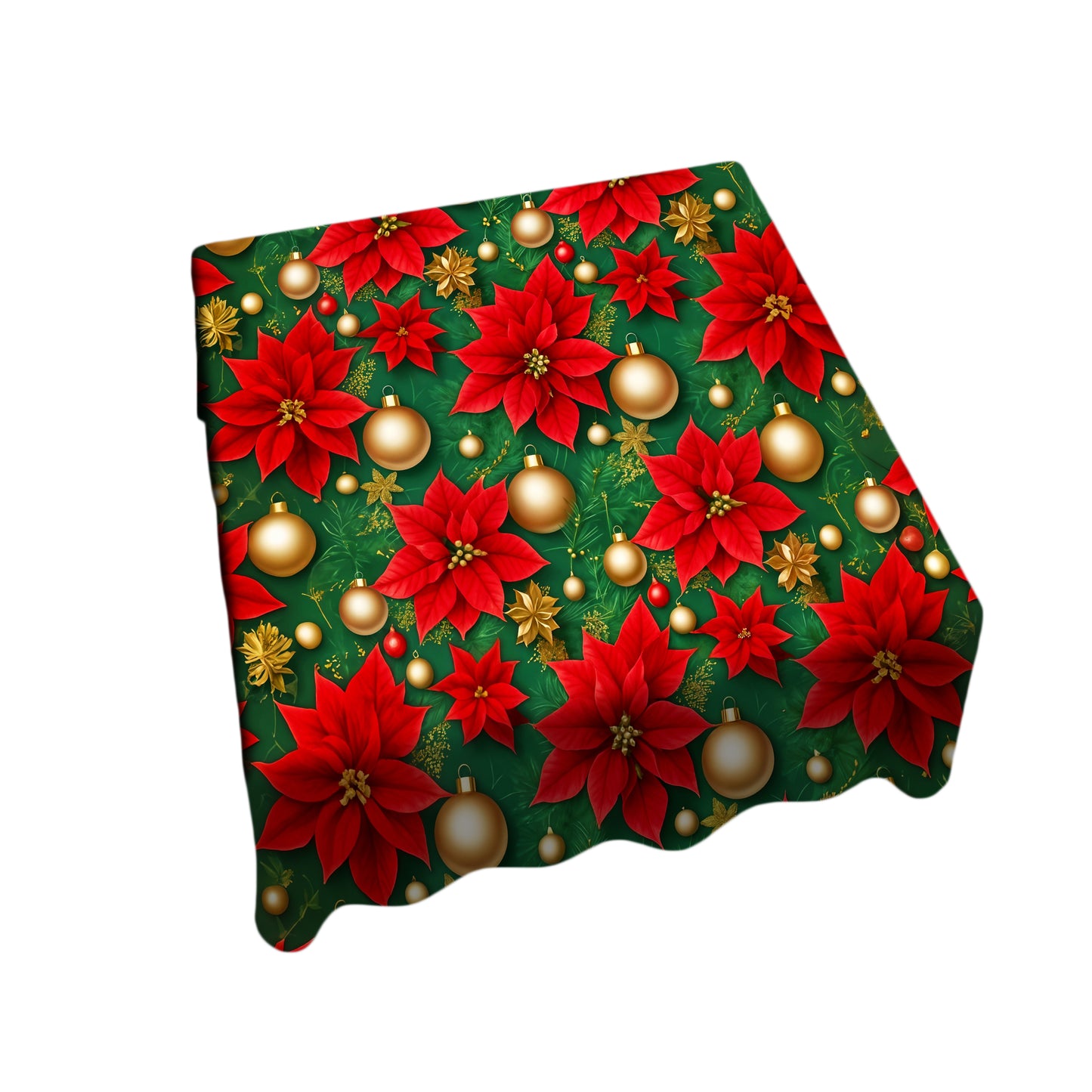 Crimson Christmas Square Tablecloth