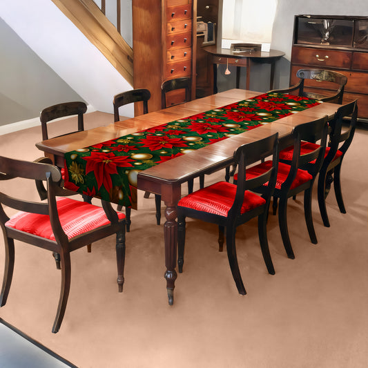 Crimson Christmas Table Runner