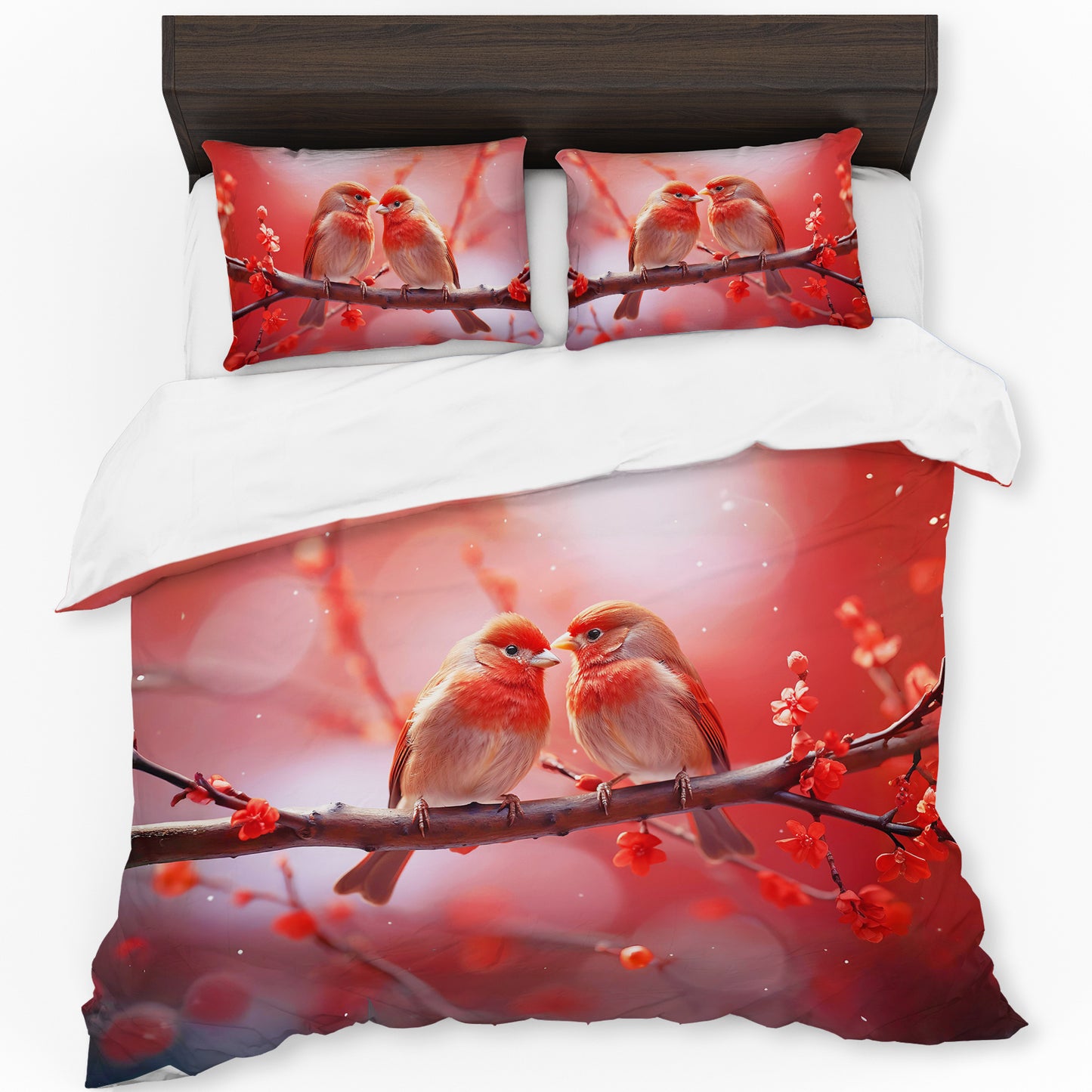 Crimson Devotion Duvet Cover Set