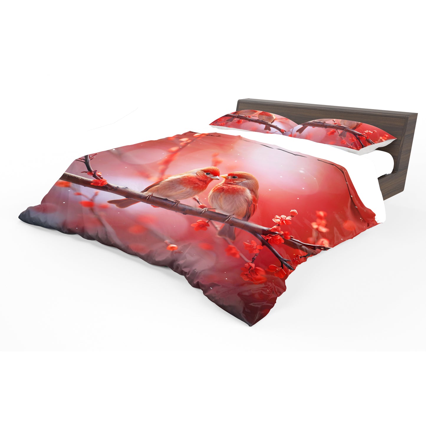 Crimson Devotion Duvet Cover Set