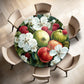 Crimson Harvest Bloom Round Tablecloth by Wikus Schalkwyk
