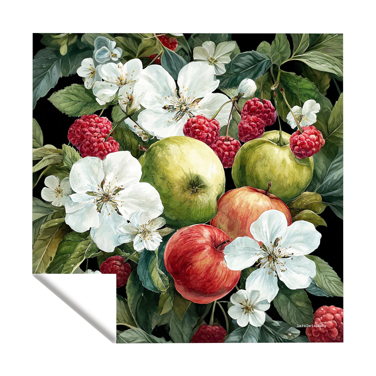 Crimson Harvest Bloom Square Tablecloth by Wikus Schalkwyk