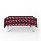 Crimson Peonies Rectangle Tablecloth