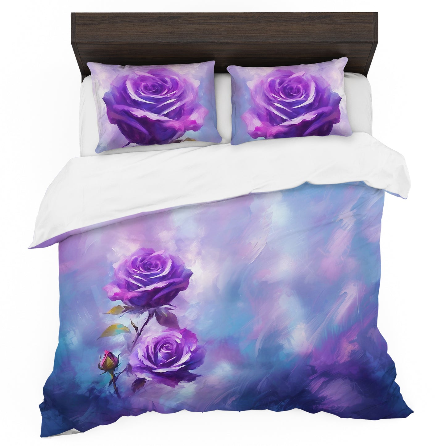 Crimson Roses Duvet Cover Set