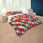Crimson & Cobalt Weave Duvet Cover Set