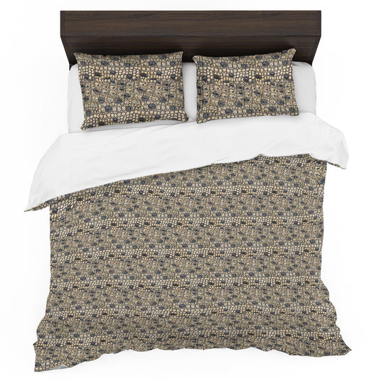 Crocodile Leather Duvet Cover Set