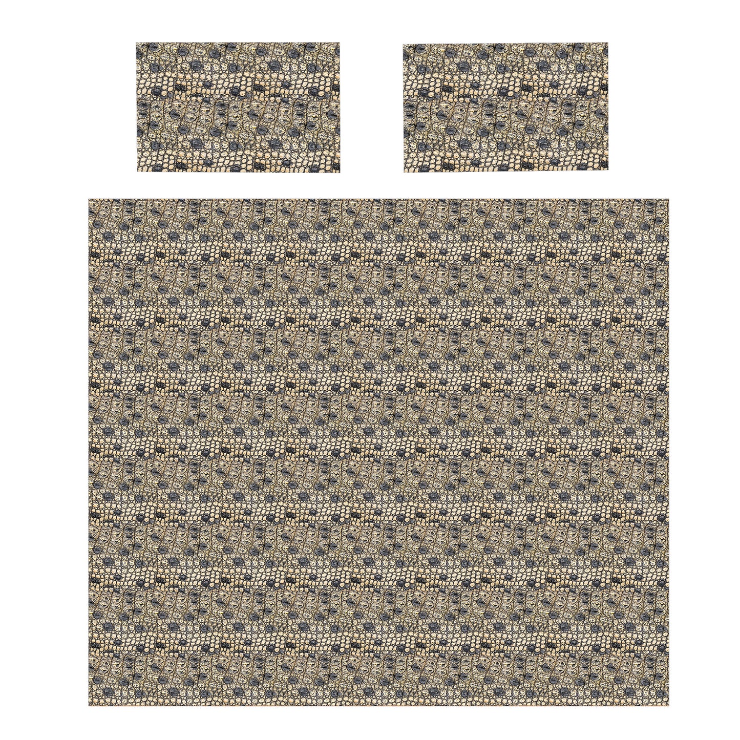 Crocodile Leather Duvet Cover Set