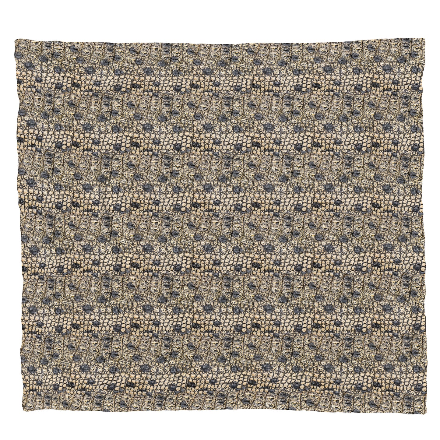 Crocodile Leather Light Weight Fleece Blanket