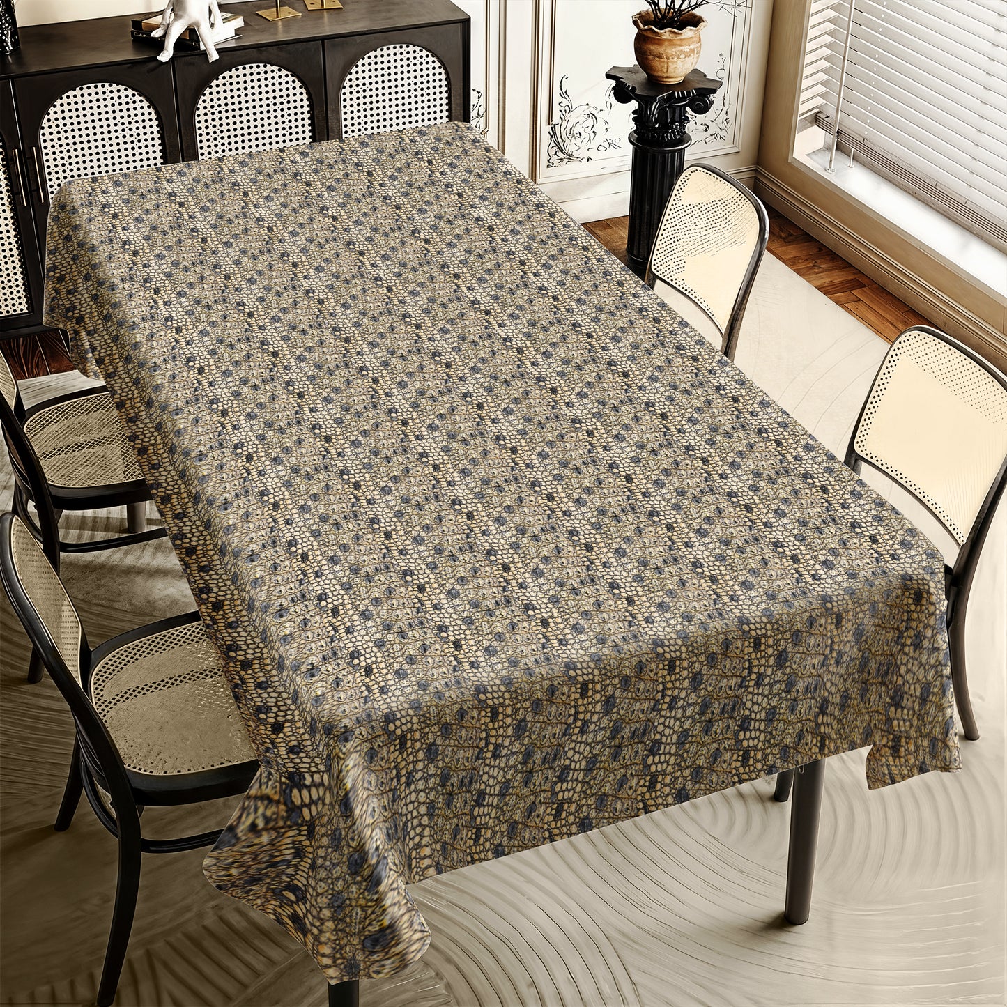 Crocodile Leather Rectangle Tablecloth
