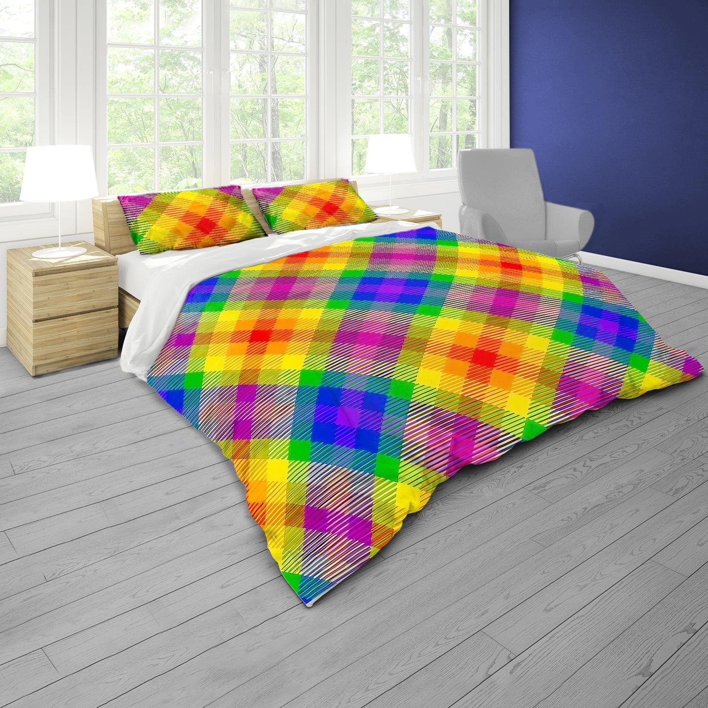 Cross-hatch Flow Duvet Cover Set