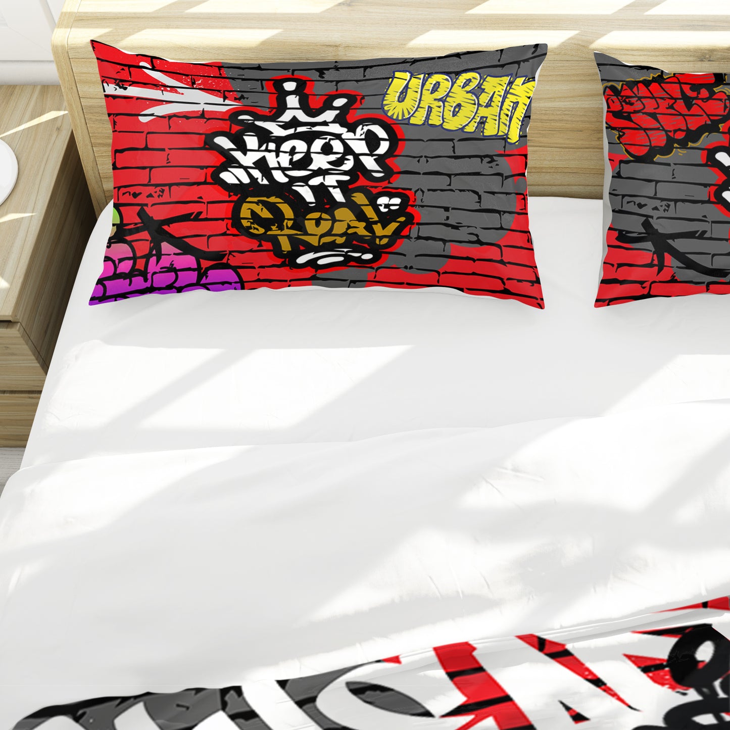Cross Graffiti Duvet Cover Set
