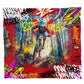 Cross Graffiti Light Weight Fleece Blanket