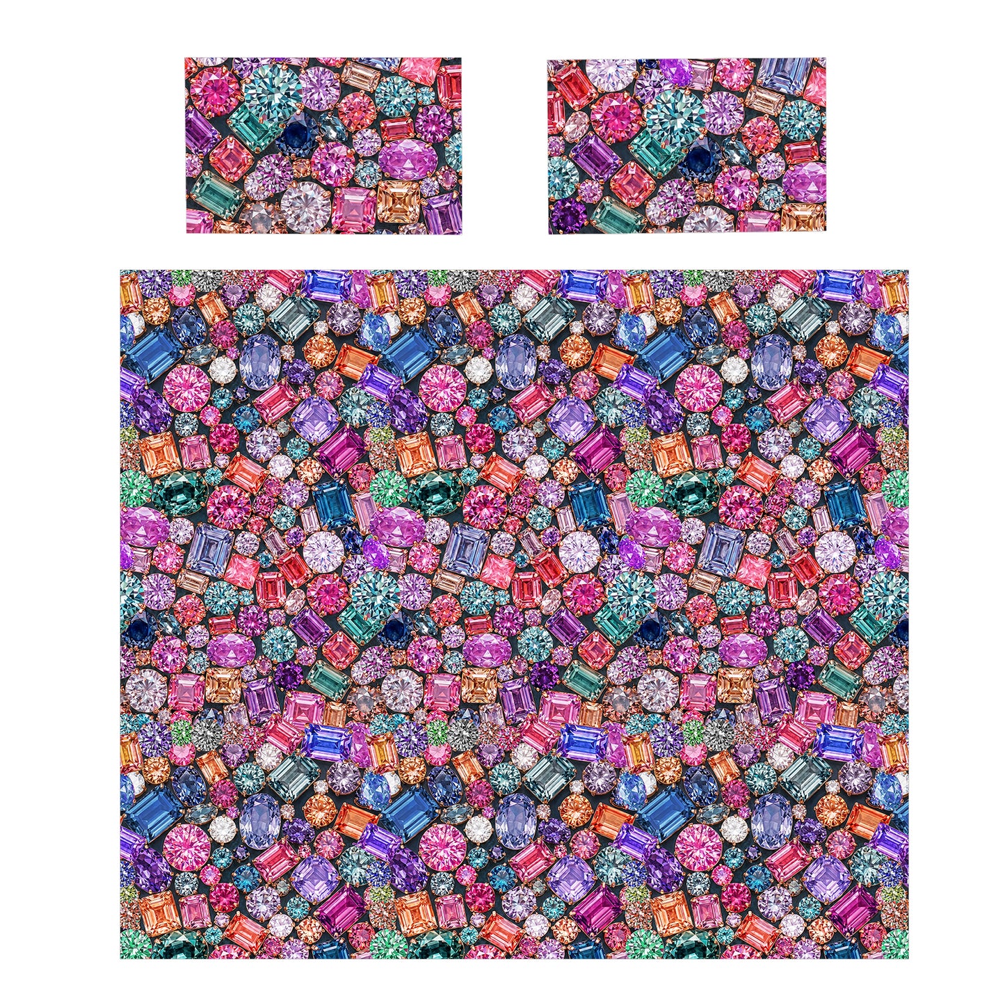 Crown Jewels Mosaic Duvet Cover Set