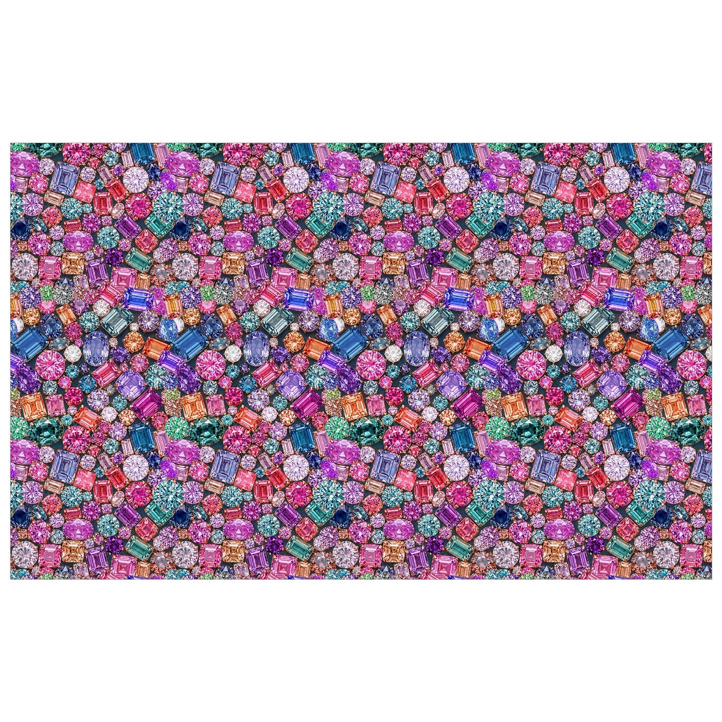 Crown Jewels Mosaic Rectangle Tablecloth