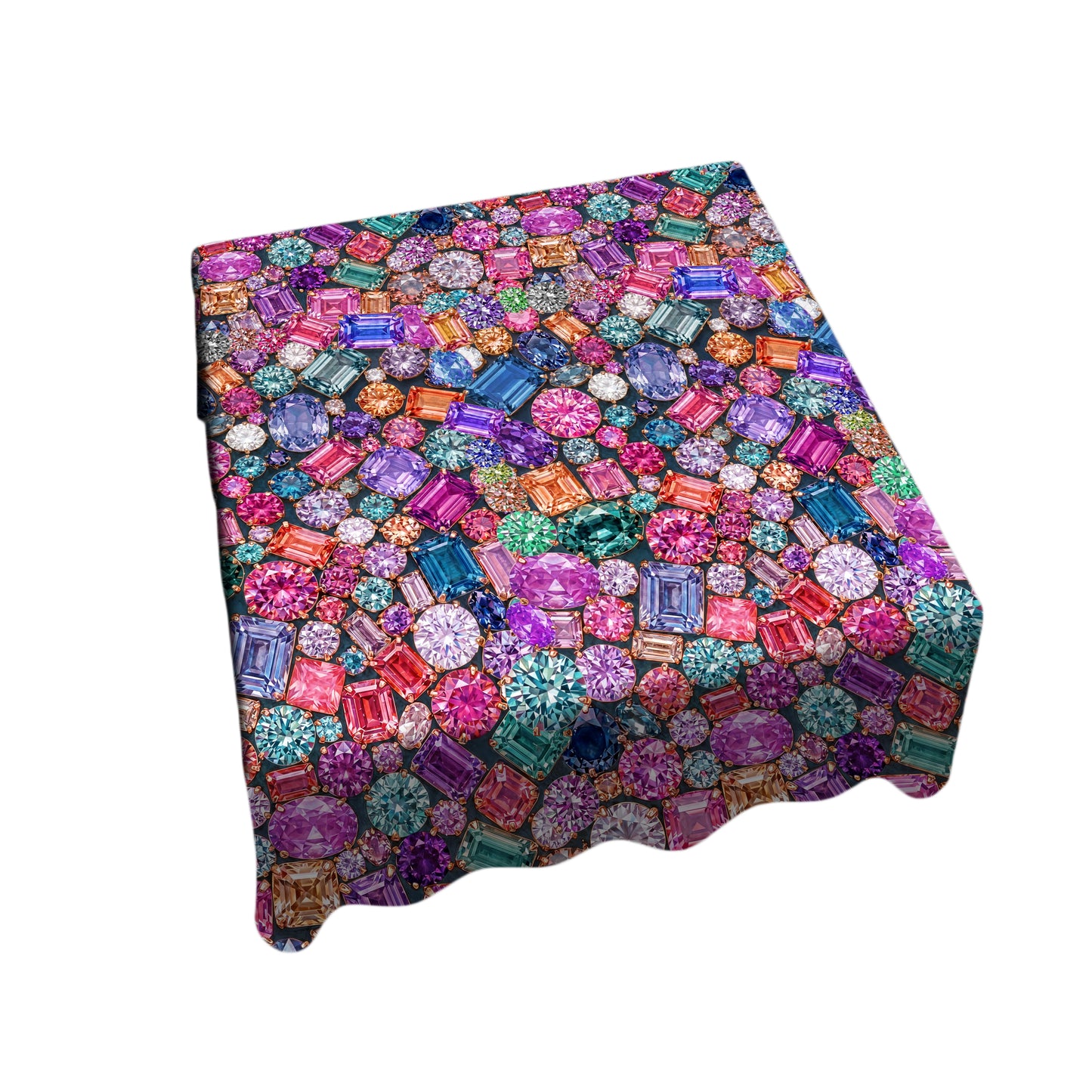 Crown Jewels Mosaic Square Tablecloth
