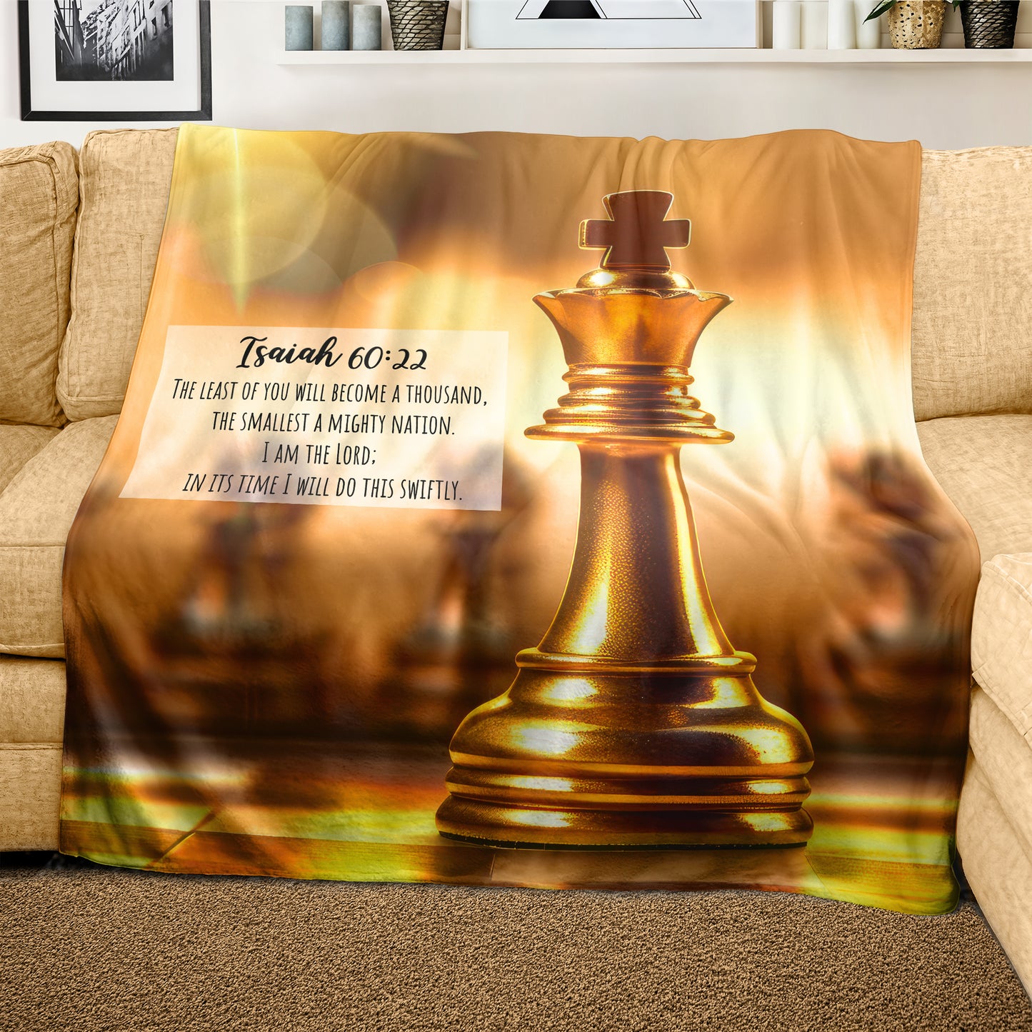 Crowned in Due Time Light Weight Fleece Blanket