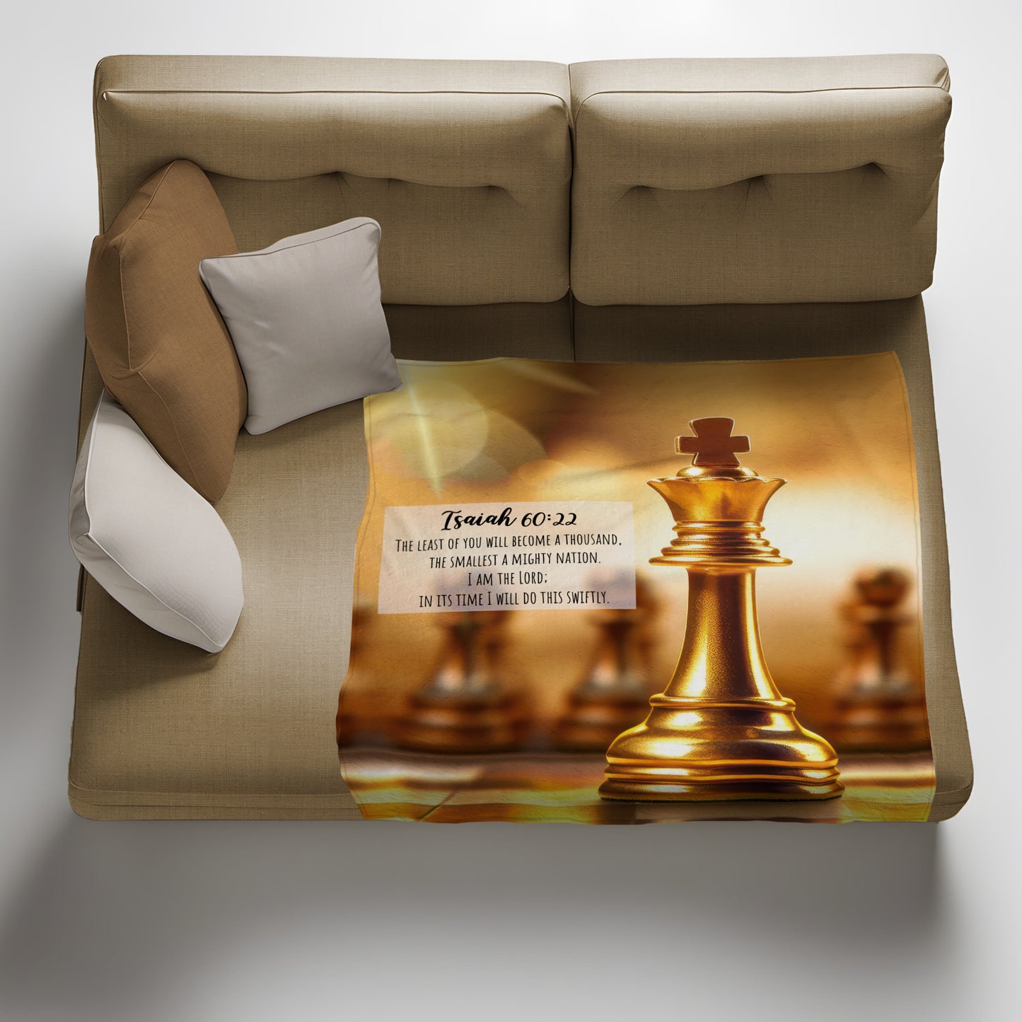 Crowned in Due Time Light Weight Fleece Blanket