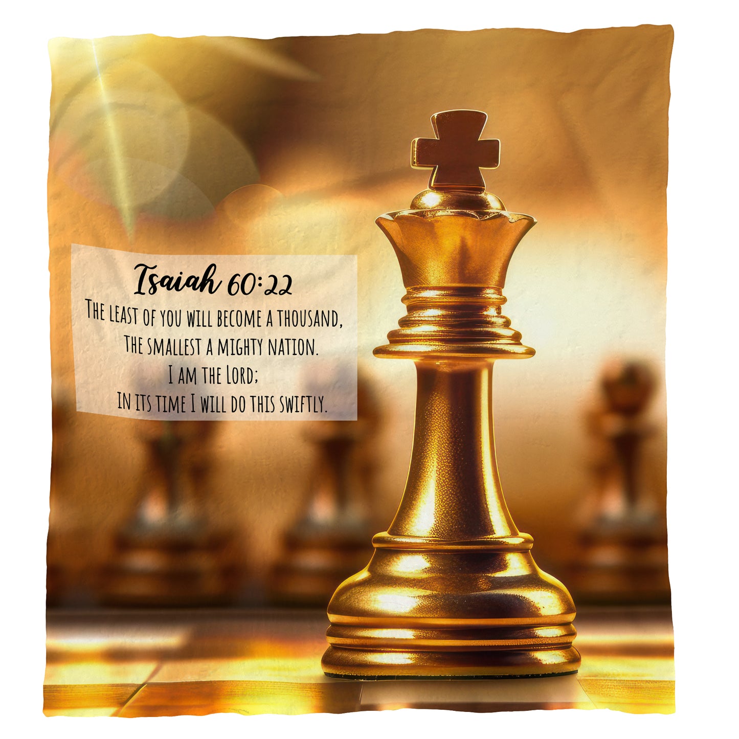 Crowned in Due Time Light Weight Fleece Blanket
