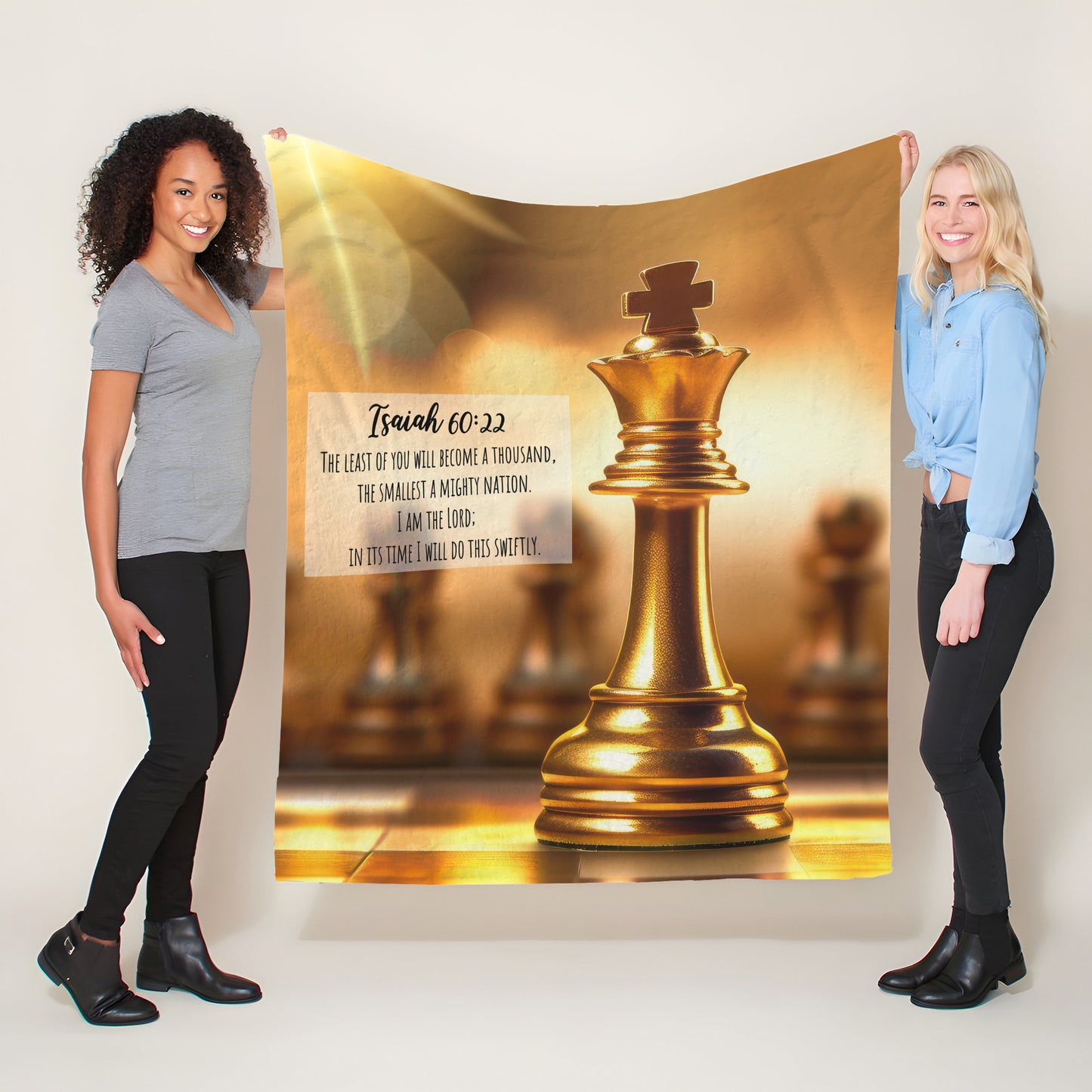 Crowned in Due Time Light Weight Fleece Blanket