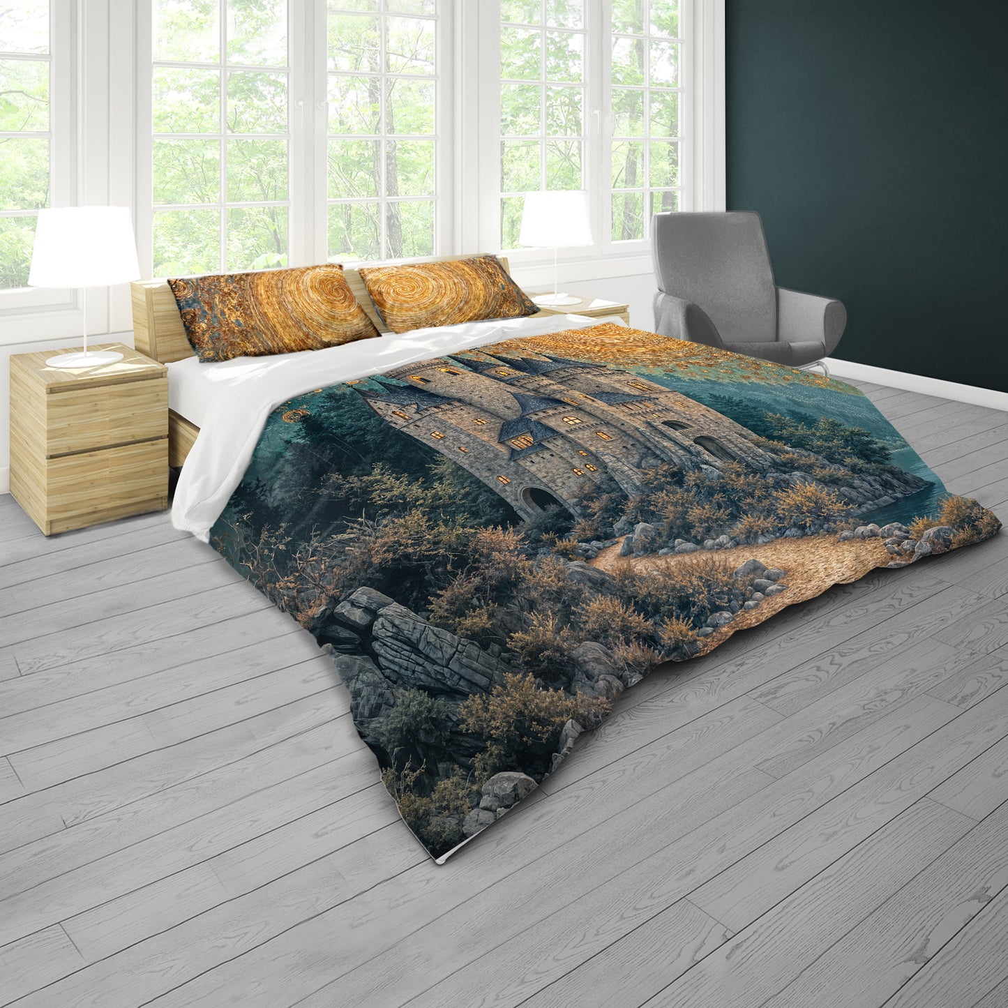 Crownspire Castle Duvet Cover Set