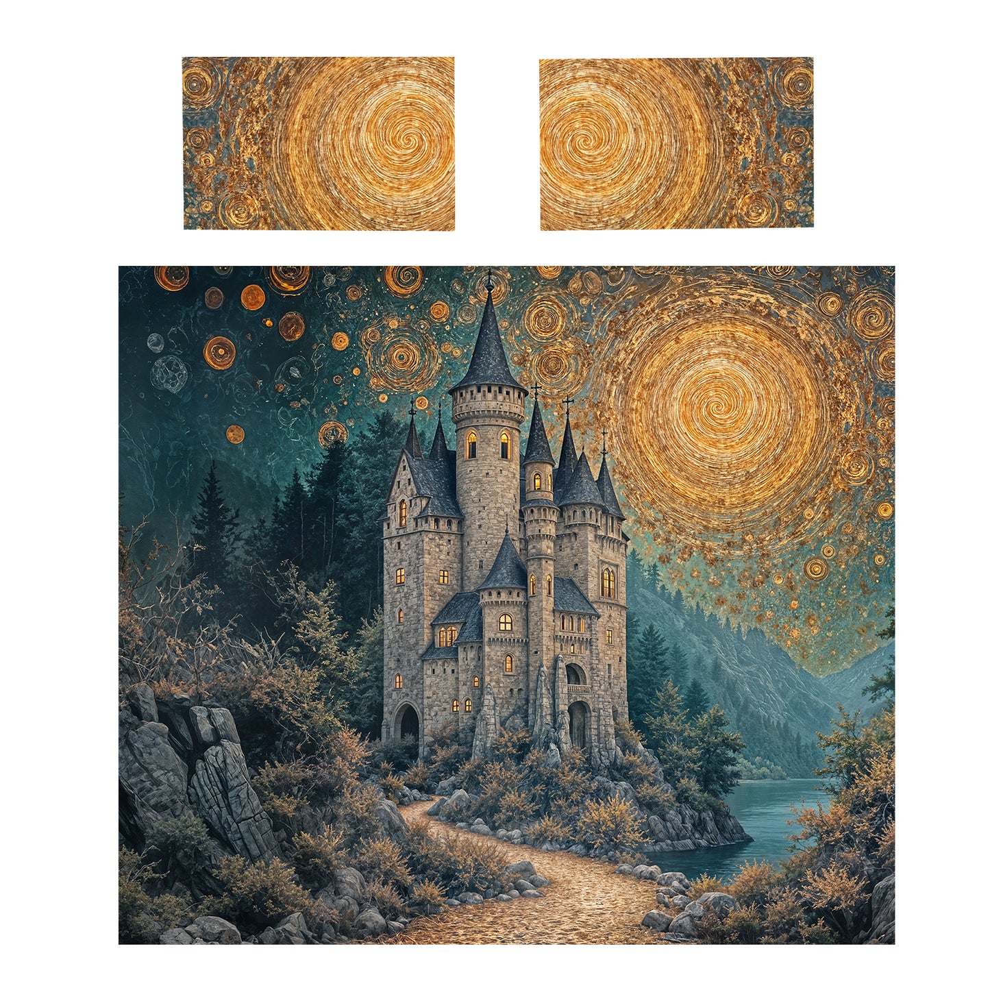 Crownspire Castle Duvet Cover Set