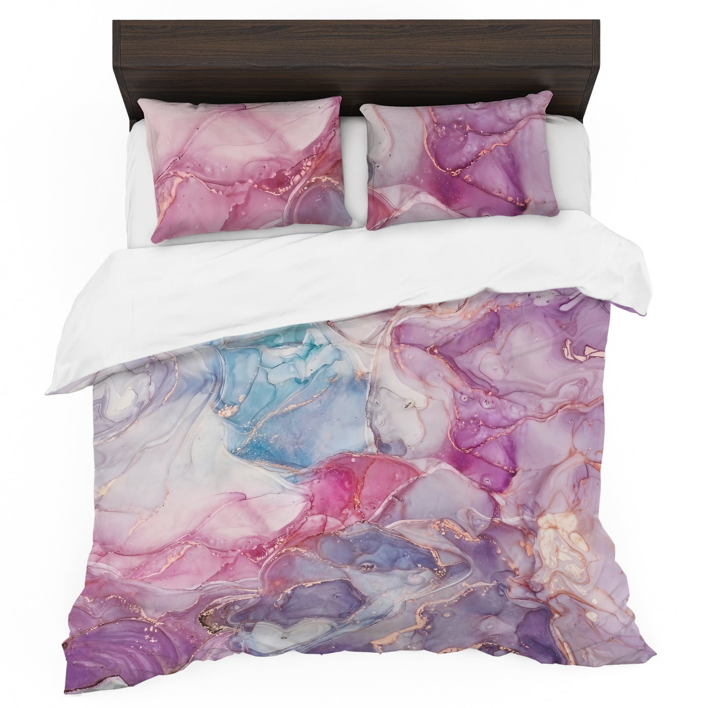 Crushed Purple Duvet Cover Set