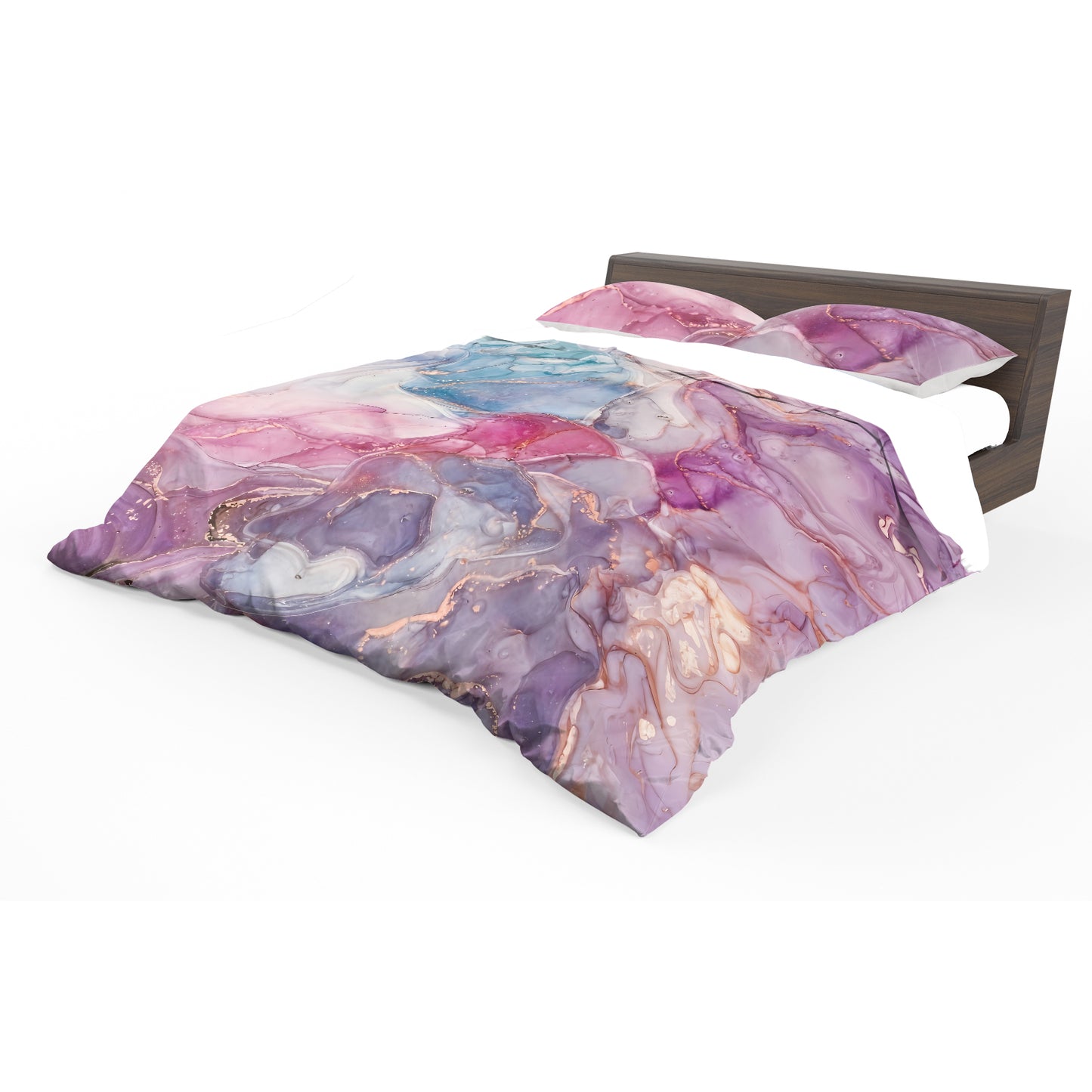 Crushed Purple Duvet Cover Set