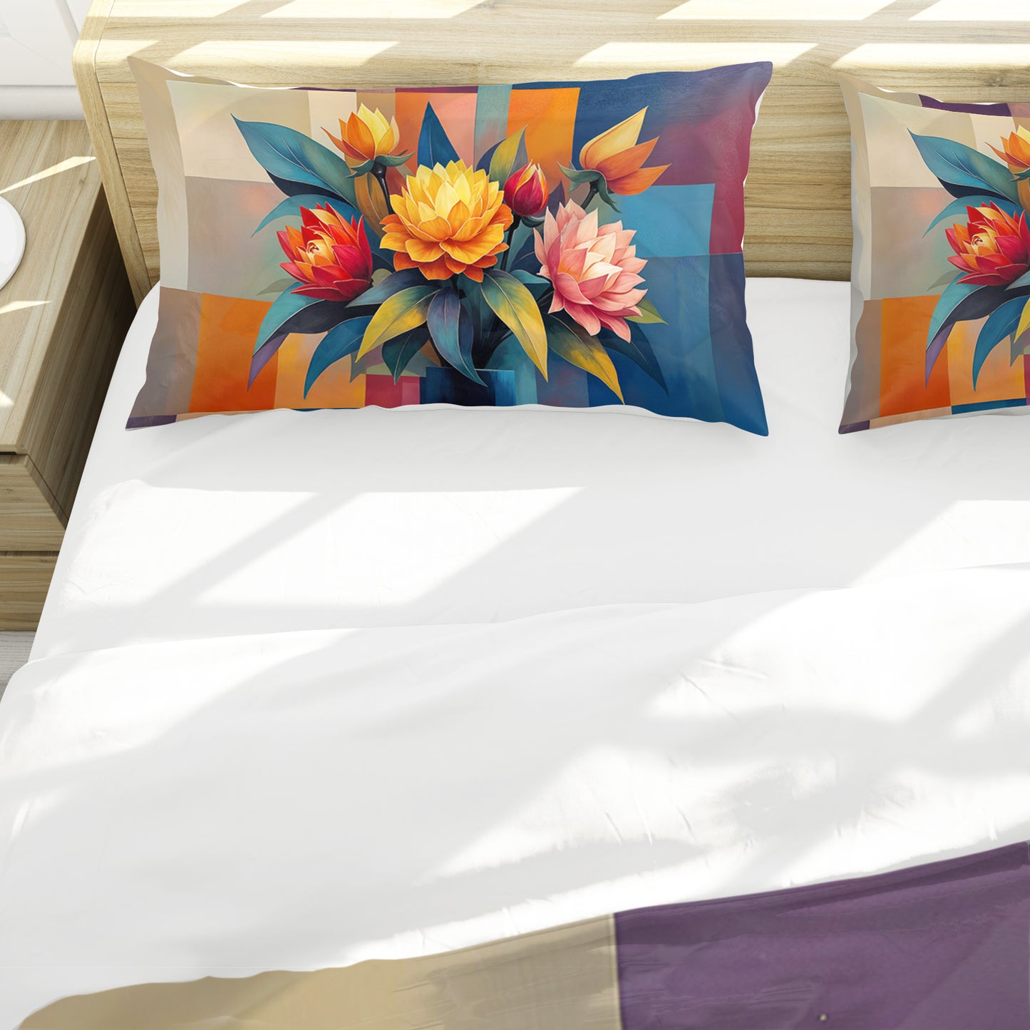 Cubic Bouquet Duvet Cover Set
