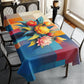 Cubic Bouquet Rectangle Tablecloth
