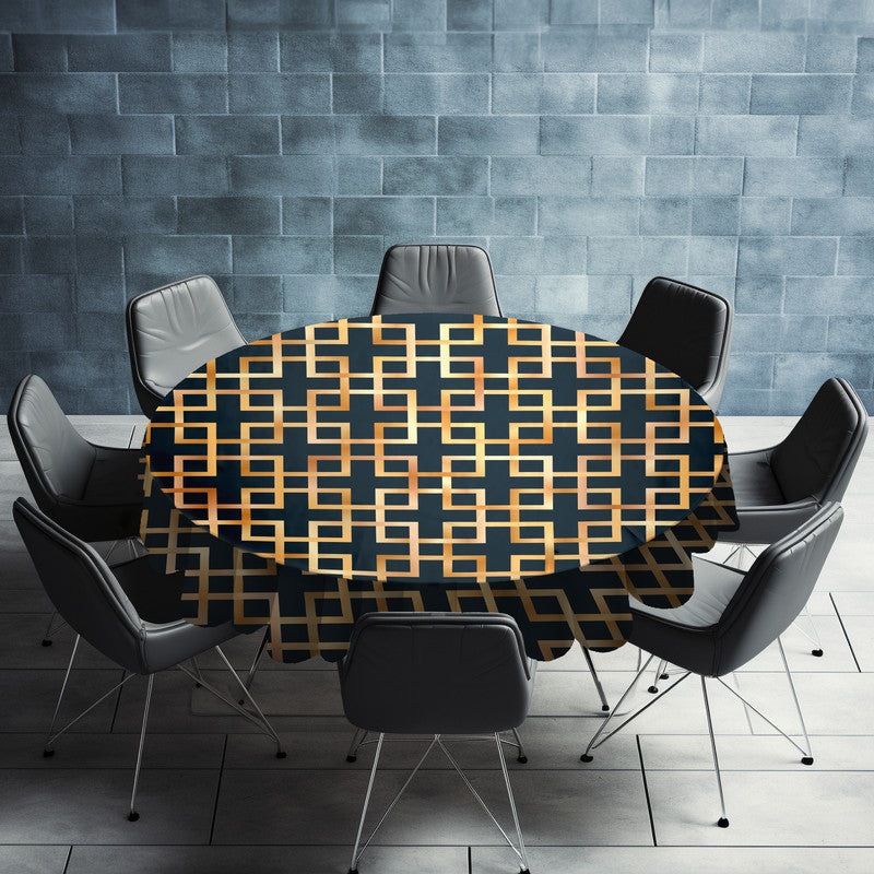 Cubicle Abstract Round Tablecloth
