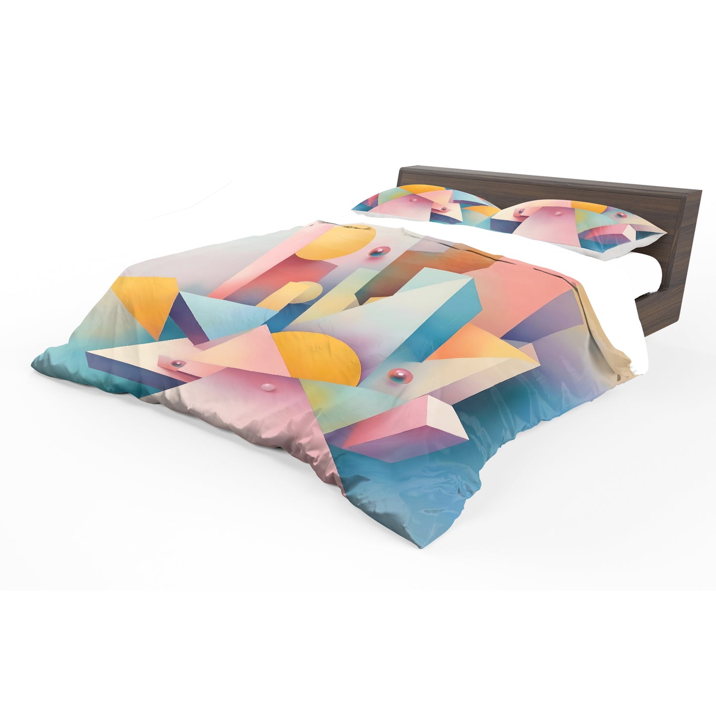 Cubism Pastel Art Duvet Cover Set