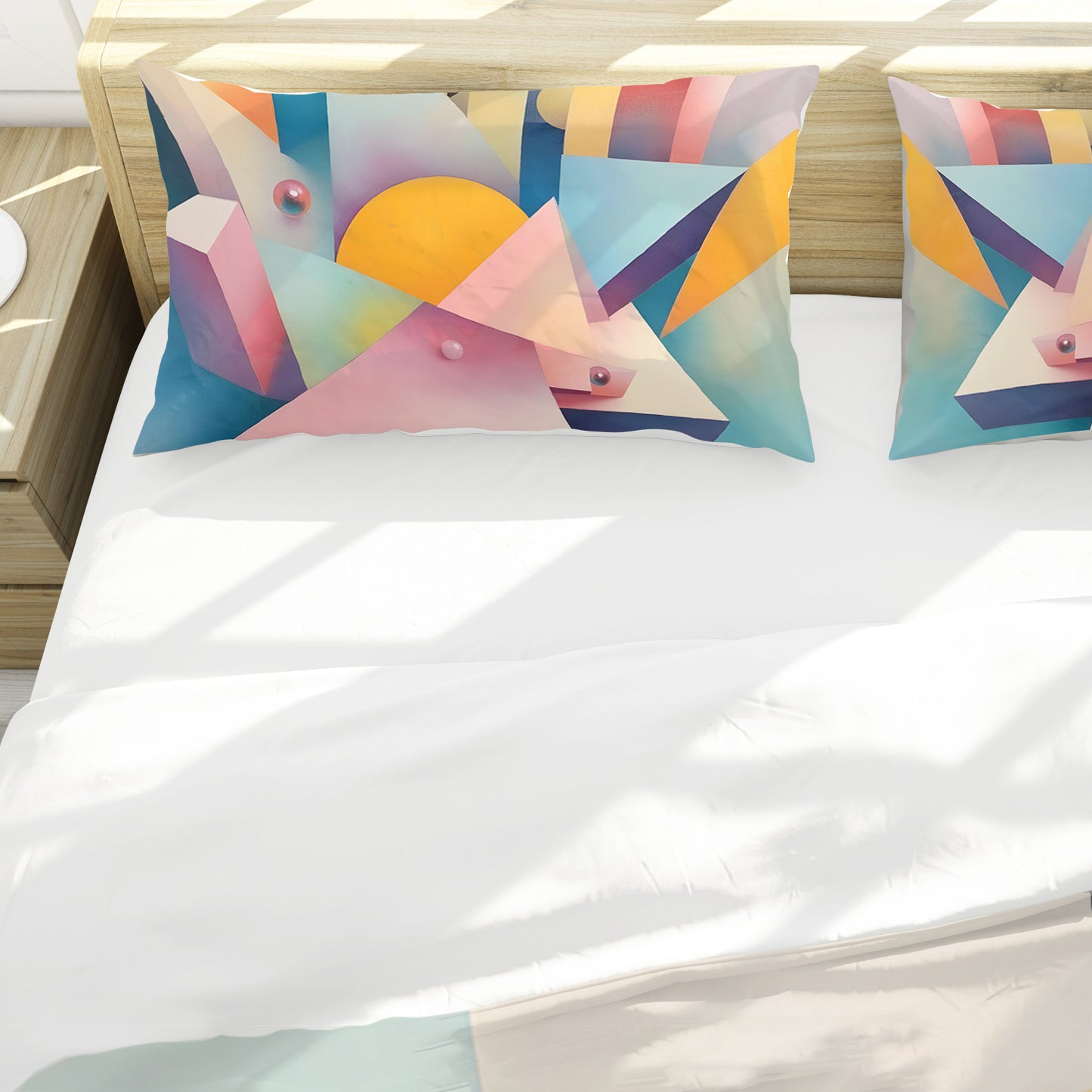 Cubism Pastel Art Duvet Cover Set
