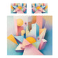 Cubism Pastel Art Duvet Cover Set