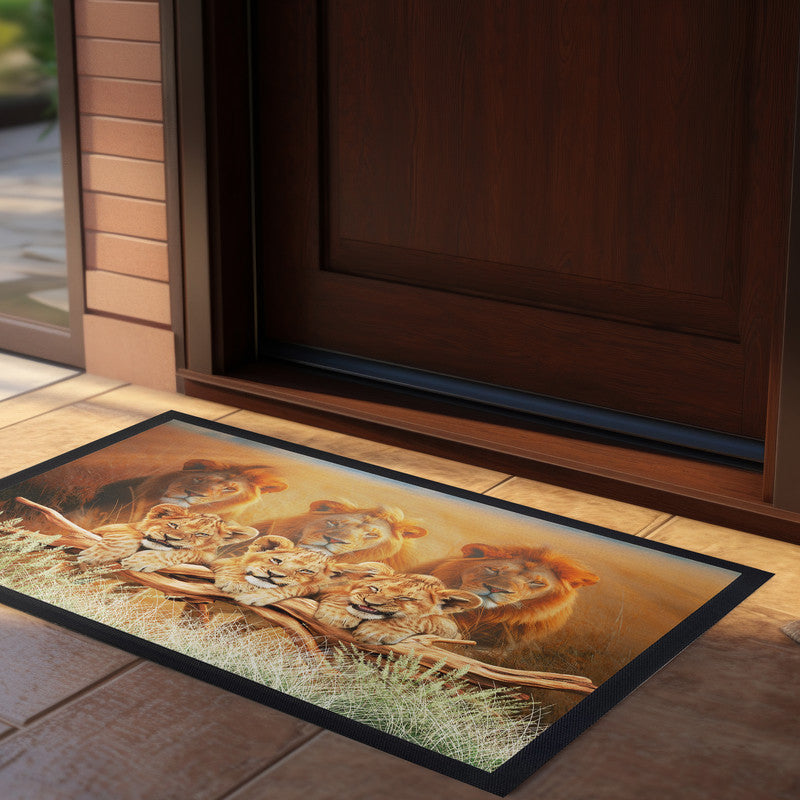 Cubs Are Lions Door Mat