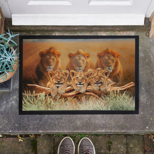 Cubs Are Lions Door Mat