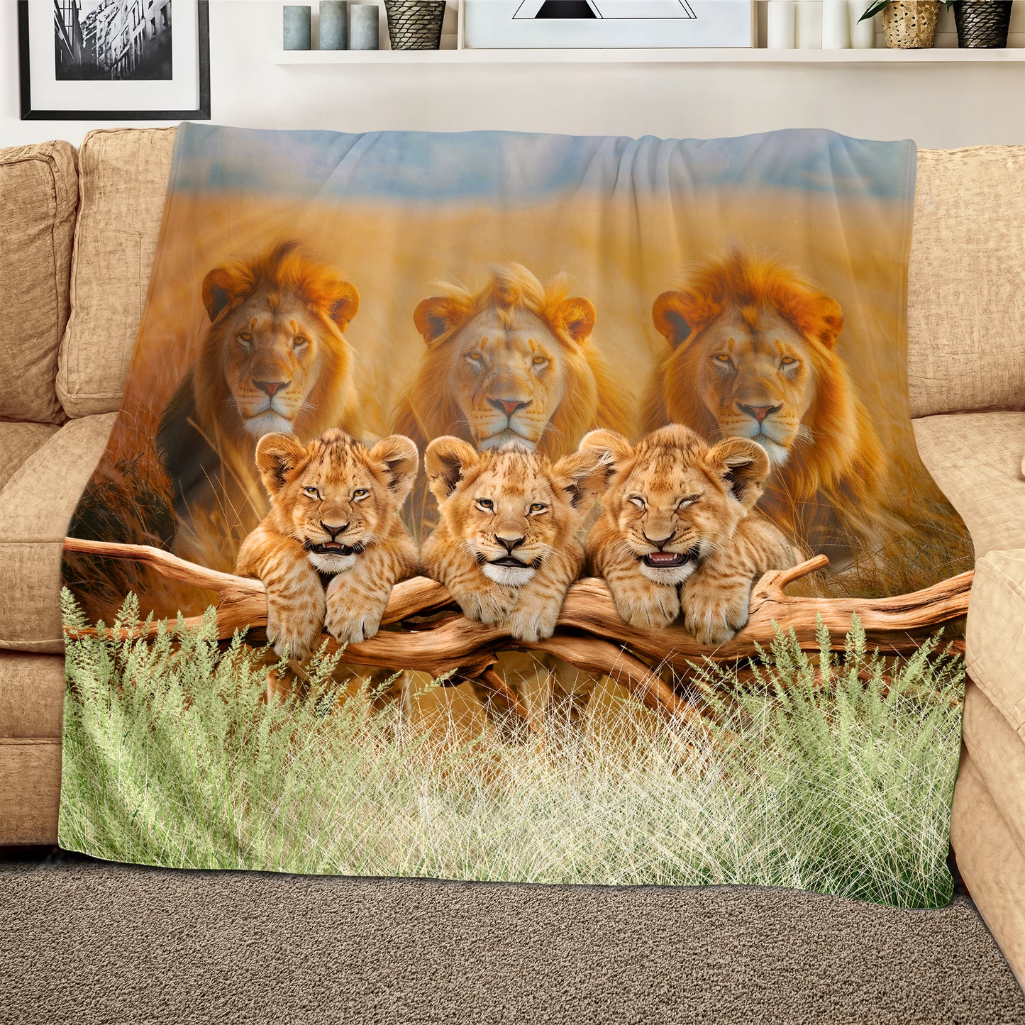 Cubs Are Lions Light Weight Fleece Blanket