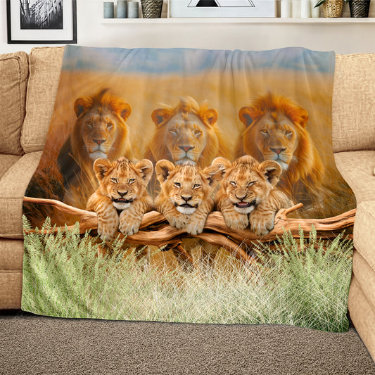 Cubs Are Lions Light Weight Fleece Blanket
