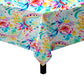 Curls And Flowers Square Tablecloth
