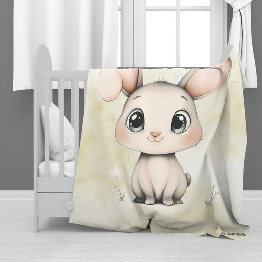 Cute Bunny Minky Blanket by Wikus Schalkwyk