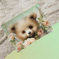 Cute Floral Teddy Cot Set
